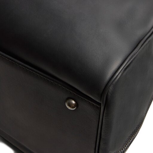 The Chesterfield Brand Kožená cestovní taška - weekender C20.007100 William II černá detail