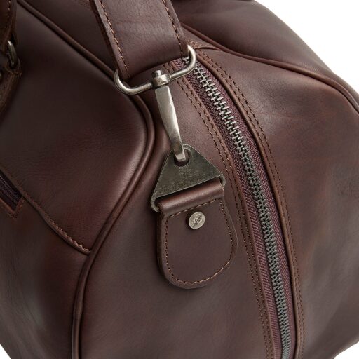 The Chesterfield Brand Kožená cestovní taška - weekender C20.007101 William II hnědá detail přezka