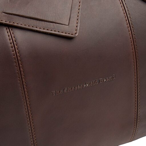 The Chesterfield Brand Kožená cestovní taška - weekender C20.007101 William II hnědá logo