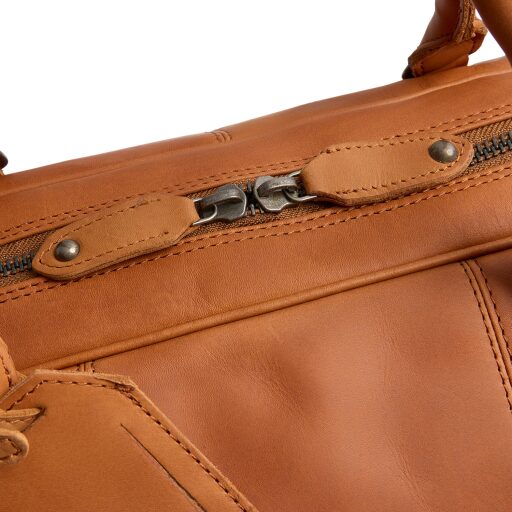 The Chesterfield Brand Kožená cestovní taška - weekender C20.007131 William II koňak dvoucestný zip