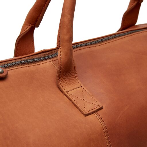 The Chesterfield Brand Kožená cestovní taška - weekender Finlay C20.005631 koňaková detail