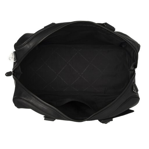 The Chesterfield Brand Kožená cestovní taška - weekender Rivaro C20.006100 černá otevřená