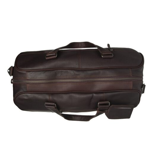 The Chesterfield Brand Kožená cestovní taška - weekender Rivaro C20.006101 hnědá náhled shora