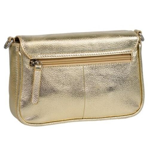 BURKELY Kožená crossbody kabelka Always Ava 1001204.65.67 zlatá zadní strana
