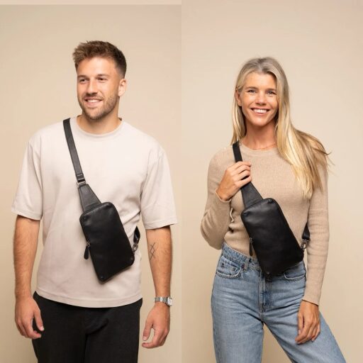 The Chesterfield Brand Kožená crossbody taška Isley C58.034700 černá pánská i dámská