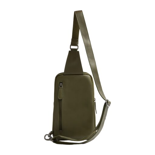 The Chesterfield Brand Kožená crossbody taška Isley C58.034702 olivová zadní strana