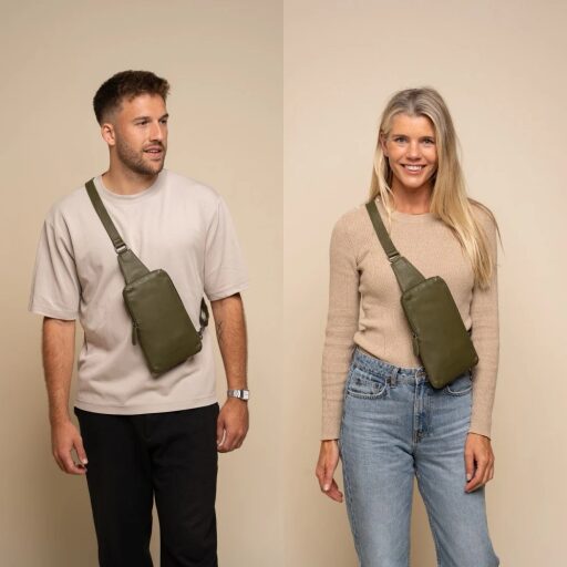 The Chesterfield Brand Kožená crossbody taška Isley C58.034702 olivová pánská i dámská
