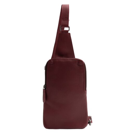 The Chesterfield Brand Kožená crossbody taška Isley C58.034718 vínově červená
