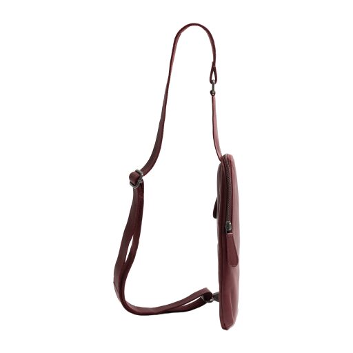 The Chesterfield Brand Kožená crossbody taška Isley C58.034718 vínově červená boční náhled