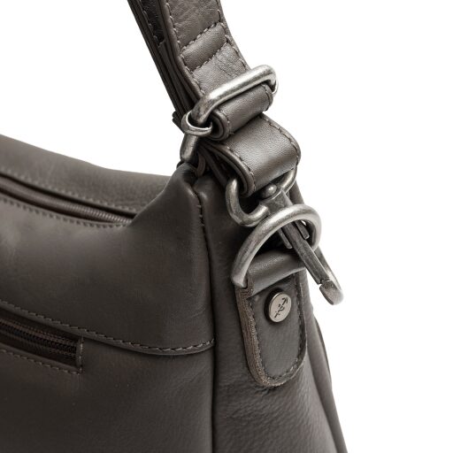 The Chesterfield Brand Kožená kabelka - batoh 2v1 Azura C48.143833 tmavě šedá detail