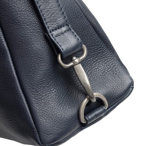 The Chesterfield Brand Kožená kabelka - batoh 2v1 Azura tmavě modrá karabina