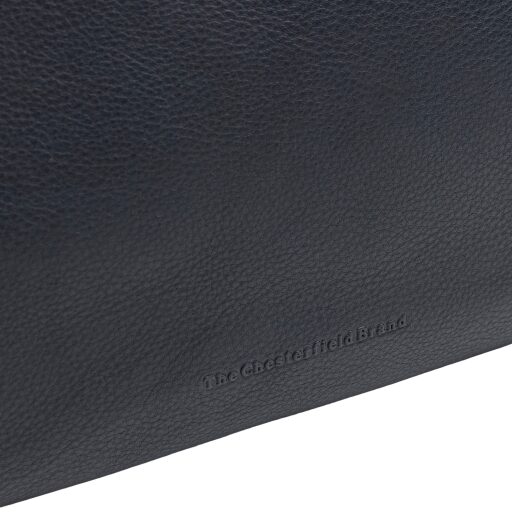 The Chesterfield Brand Kožená kabelka - batoh 2v1 Azura tmavě modrá logo