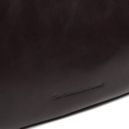 The Chesterfield Brand kožená kabelka do ruky i přes rameno Alexandria C48.135501 hnědá logo