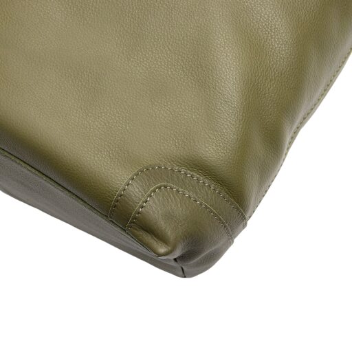 The Chesterfield Brand Kožená kabelka do ruky i přes rameno Astero C48.142302 olivová detail prošití