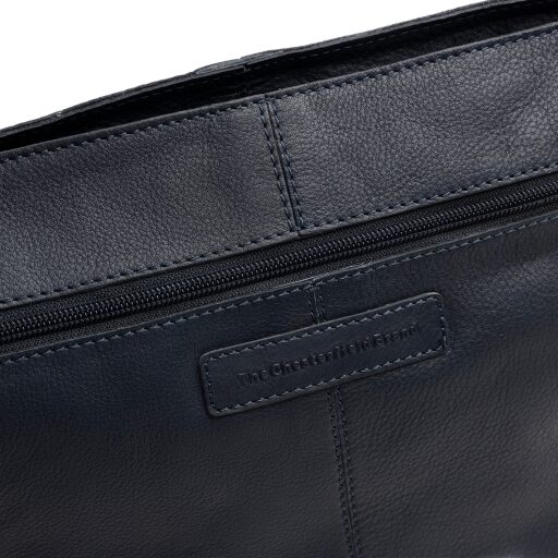 The Chesterfield Brand Kožená kabelka do ruky i přes rameno Astero C48.142310 tmavě modrá logo