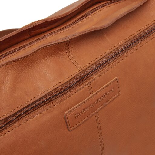 The Chesterfield Brand Kožená kabelka do ruky i přes rameno Astero C48.142331 koňaková logo