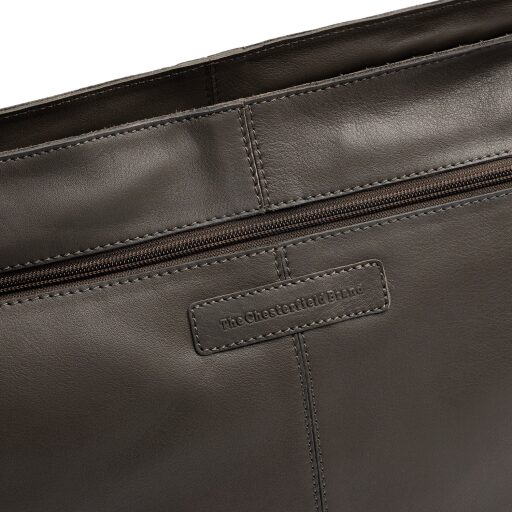 The Chesterfield Brand Kožená kabelka do ruky i přes rameno Astero C48.142333 tmavě šedá logo