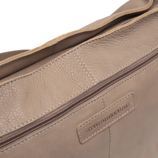 The Chesterfield Brand Kožená kabelka do ruky i přes rameno Astero C48.142339 béžová logo