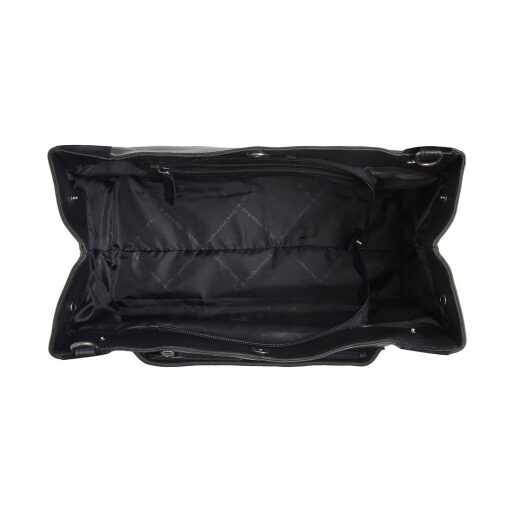 The Chesterfield Brand Kožená kabelka do ruky i přes rameno Fioline C48.139500 černá otevřená