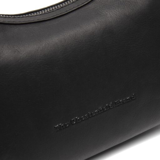 The Chesterfield Brand kožená kabelka do ruky i přes rameno Nancy C48.138000 černá logo