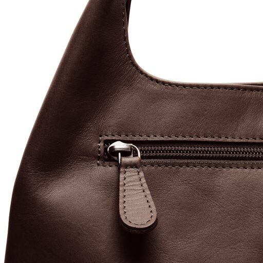 The Chesterfield Brand Kožená kabelka do ruky i přes rameno Salina C48.141001 hnědá zadní přihrádka
