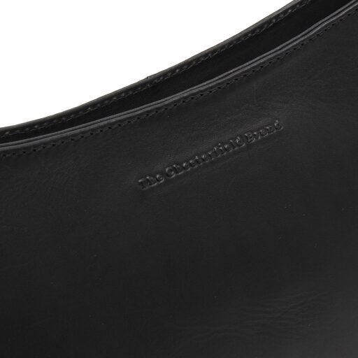 The Chesterfield Brand Kožená kabelka přes rameno Valentano C48.137500 černá logo
