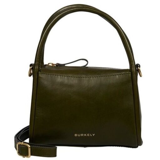 BURKELY kožená kabelka do ruky i přes rameno Vintage Veda 1001504.77.75 tmavě olivová
