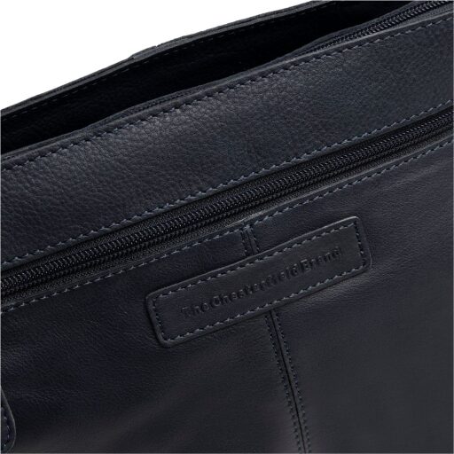The Chesterfield Brand Kožená kabelka do ruky i přes rameno Zarita C48.142210 tmavě modrá logo