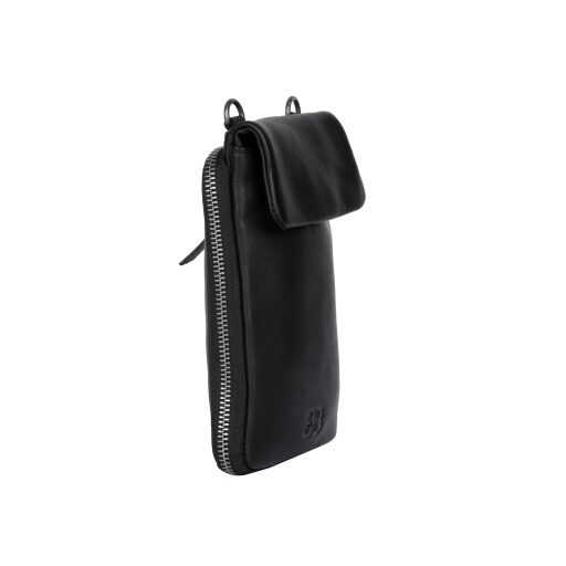 Bellicci Kožená kabelka na smartphone černá KIA BLACK BEKI-42/150 - boční pohled