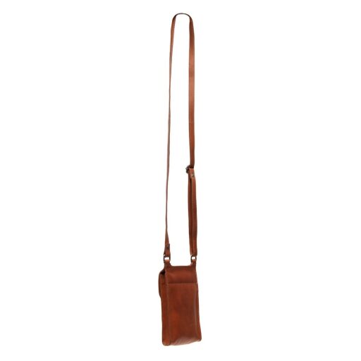 The Chesterfield Brand Kožená taška přes rameno na mobil Nebra C48.129931 koňaková - zadní strana