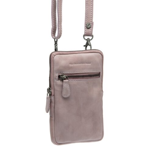 The Chesterfield Brand Kožená kabelka na mobil přes rameno / na opasek Salta C48.127312 světle fialová