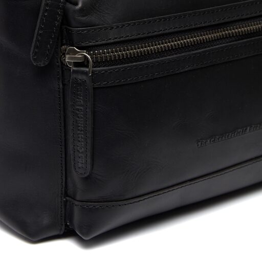 Dámská kožená taška přes rameno The Chesterfield Brand Ronda C48.130100 černá - zipová přihrádka na přední straně