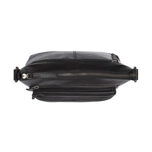 Dámská kožená kabelka přes rameno The Chesterfield Brand Ronda černá C48.130100 - přihrádka na zip