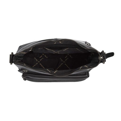 Dámská kožená kabelka přes rameno The Chesterfield Brand Ronda C48.130100 černá otevřená