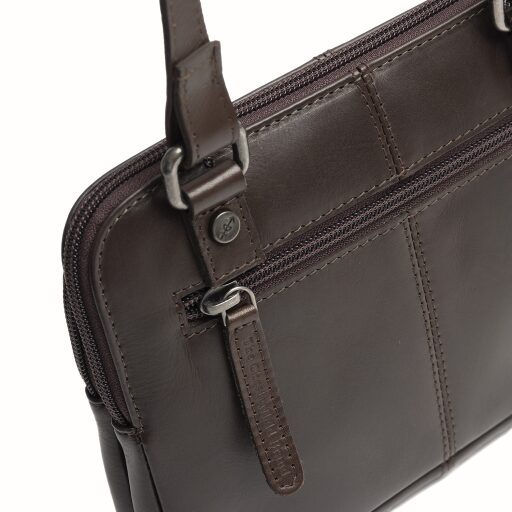 The Chesterfield Brand kožená kabelka přes rameno / crossbody Caia C48.144601 hnědá zadní přihrádka