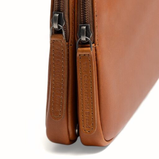 The Chesterfield Brand kožená kabelka přes rameno / crossbody Caia C48.144631 koňaková dva zipy