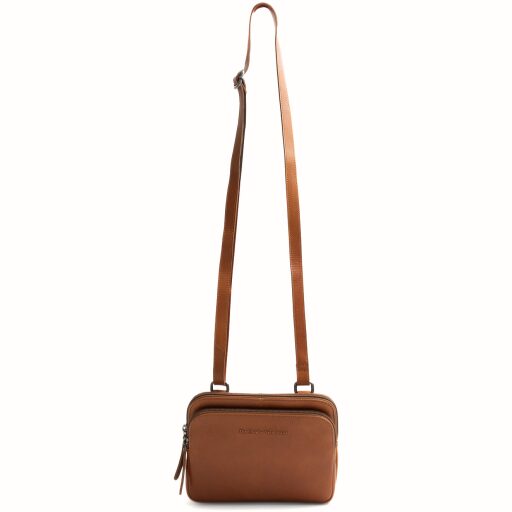 The Chesterfield Brand kožená kabelka přes rameno / crossbody Caia C48.144631 koňaková ramenní popruh