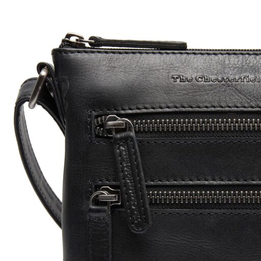 The Chesterfield Brand Kožená kabelka přes rameno / crossbody Sienna C48.139400 černá logo