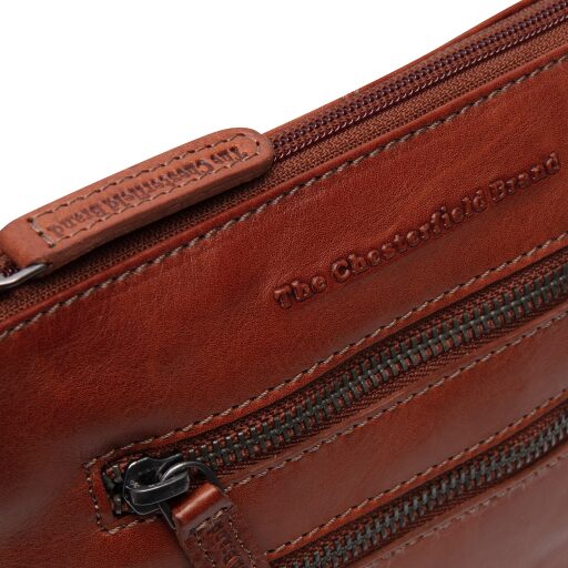 The Chesterfield Brand Kožená kabelka přes rameno / crossbody Sienna C48.139431 koňaková logo