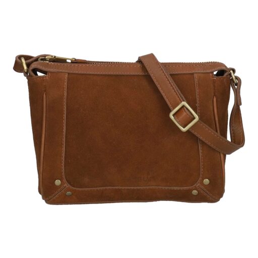 BURKELY kožená kabelka přes rameno / crossbody 1002106.25.24 koňaková