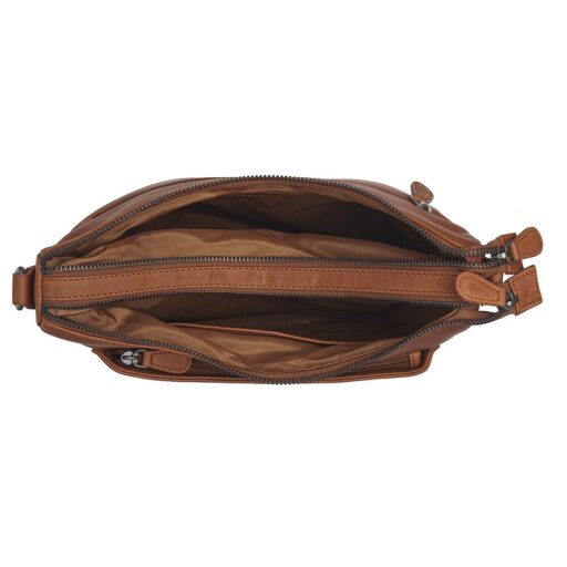 The Chesterfield Brand kožená kabelka přes rameno / crossbody Tivra C48.140831 koňaková
