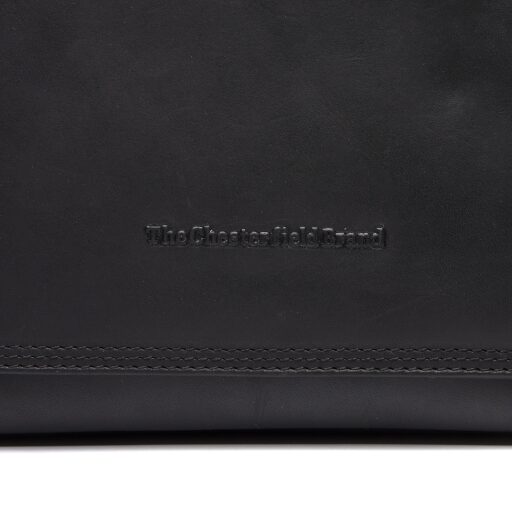 The Chesterfield Brand Dámská kožená kabelka přes rameno Laverton C48.136200 černá logo
