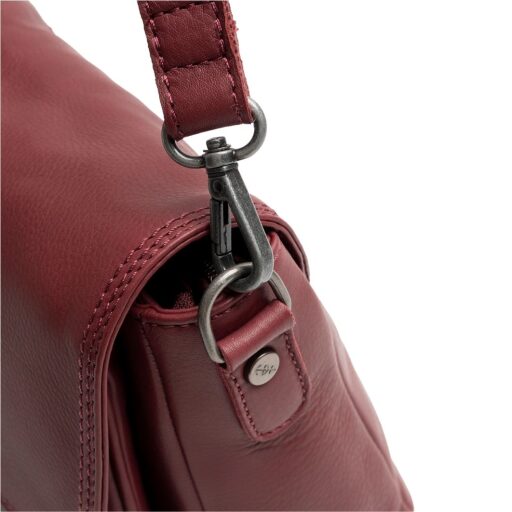 The Chesterfield Brand Kožená kabelka přes rameno Miloa C48.142118 vínově červená karabina