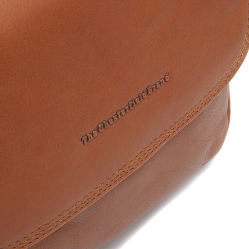 The Chesterfield Brand Kožená kabelka přes rameno Miloa C48.142131 koňaková logo