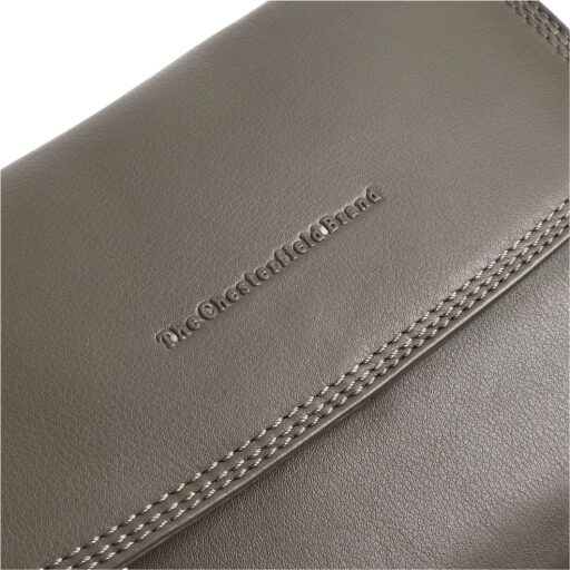 The Chesterfield Brand Kožená kabelka přes rameno Miloa C48.142133 tmavě šedá logo