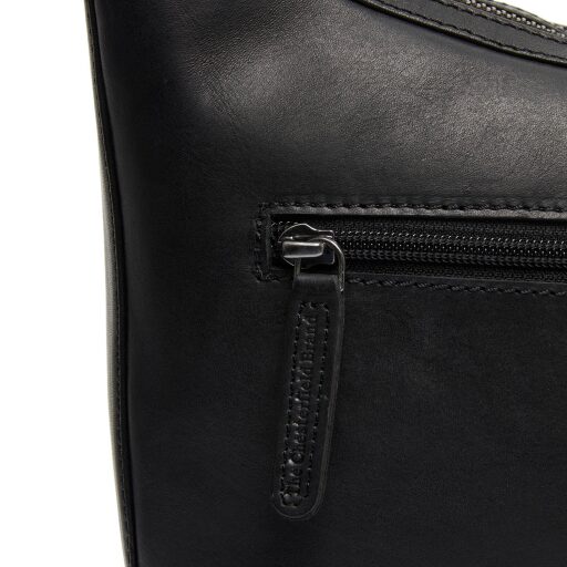 The Chesterfield Brand Kožená kabelka přes rameno Moneva C48.139300 černá zadní kapsa