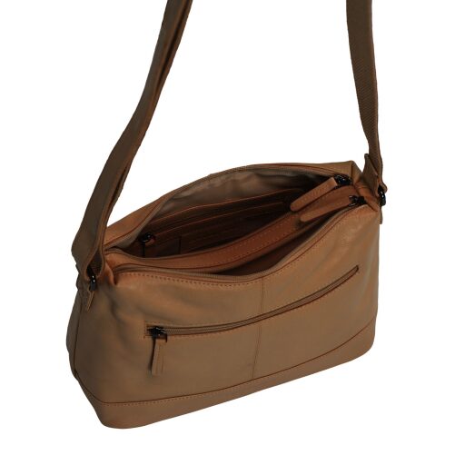 DANIEL RAY kabelka přes rameno / crossbody Muswellbrook DRL 16.1598.31 koňaková otevřená