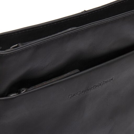 The Chesterfield Brand Dámská kožená kabelka přes rameno Navene C48.136300 černá logo