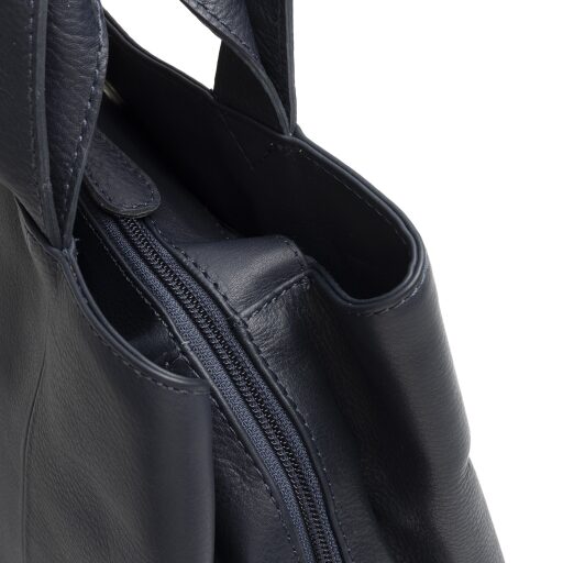 The Chesterfield Brand Kožená kabelka přes rameno Nerissa C48.143710 tmavě modrá zip