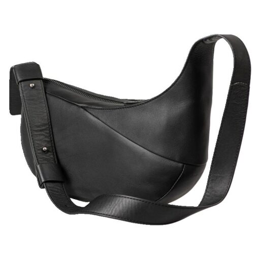 aunts & uncles kožená kabelka přes rameno Orchid 20064-0 černá zadní strana